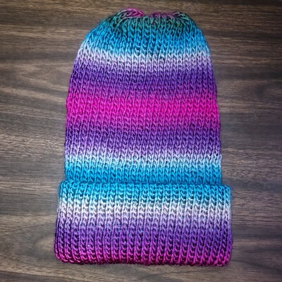 Handknitted Acrylic Hat - image1